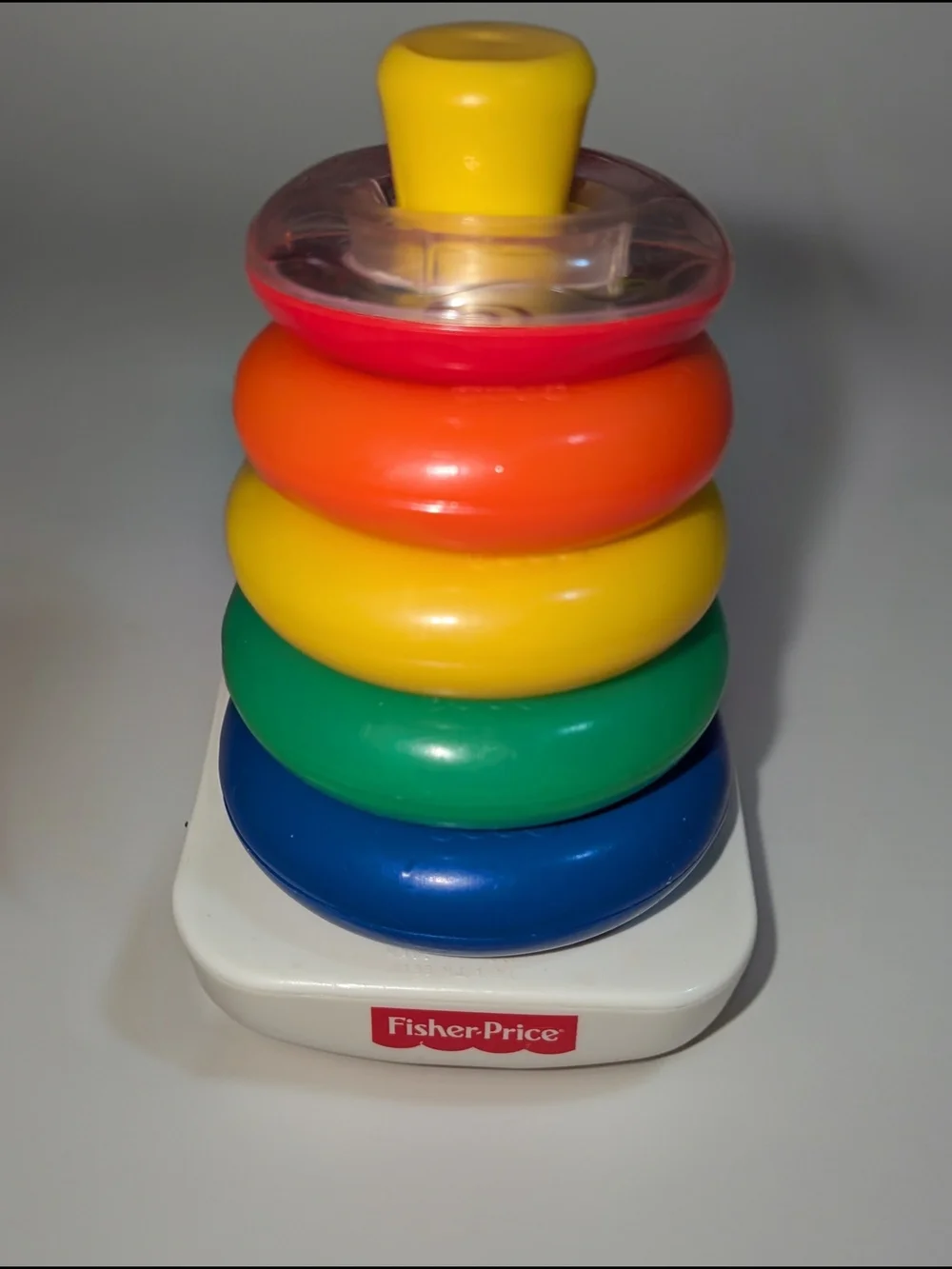 Vintage Fisher-Price Rock-a-Stack Ring Stacking & Rocking Baby Toy 2004 Mattel